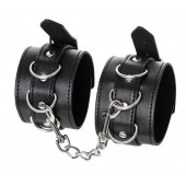 Черные оковы Anonymo из искусственной кожи - ToyFa - купить с доставкой в Южно-Сахалинске
