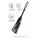 Черно-красный флоггер Anonymo - 45 см. - ToyFa - купить с доставкой в Южно-Сахалинске