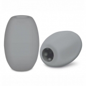 Серый двусторонний мастурбатор MINI BUBBLE - Zolo - в Южно-Сахалинске купить с доставкой