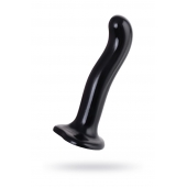 Черный стимулятор для пар P G-Spot Dildo Size L - 19 см. - Strap-on-me - в Южно-Сахалинске купить с доставкой