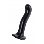 Черный стимулятор для пар P G-Spot Dildo Size L - 19 см. - Strap-on-me - в Южно-Сахалинске купить с доставкой