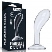Прозрачный стимулятор простаты Flawless Clear Prostate Plug - 15 см. - Lovetoy - в Южно-Сахалинске купить с доставкой