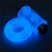 Голубое, светящееся в темноте эрекционное виброкольцо Lumino Play Vibrating Penis Ring - Lovetoy - в Южно-Сахалинске купить с доставкой