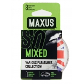 Презервативы в пластиковом кейсе MAXUS AIR Mixed - 3 шт. - Maxus - купить с доставкой в Южно-Сахалинске