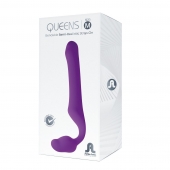 Лиловый безремневой страпон Queens M - Adrien Lastic - купить с доставкой в Южно-Сахалинске