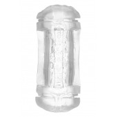 Прозрачный двусторонний мастурбатор Sophia - вагина и анус - Dream Toys - в Южно-Сахалинске купить с доставкой