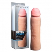 Телесная фаллическая насадка на пенис Magnum Xtender - 23 см. - Blush Novelties - в Южно-Сахалинске купить с доставкой