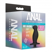 Черный анальный вибромассажёр Silicone Vibrating Prostate Massager 02 - 10,8 см. - Blush Novelties - в Южно-Сахалинске купить с доставкой