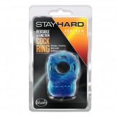 Голубое эрекционное виброкольцо Reusable 5 Function Cock Ring - Blush Novelties - в Южно-Сахалинске купить с доставкой