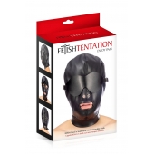 Маска-шлем с отверстием для рта и съемными шорами - Fetish Tentation - купить с доставкой в Южно-Сахалинске