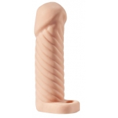 Телесная насадка-удлинитель KLEON с кольцом - 15 см. - Sitabella - в Южно-Сахалинске купить с доставкой