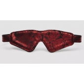 Двусторонняя красно-черная маска на глаза Reversible Faux Leather Blindfold - Fifty Shades of Grey - купить с доставкой в Южно-Сахалинске