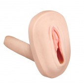 Мастурбатор-вагина с вибрацией и выносным пультом управления REALSTUFF SMOOTH   BALD - Dream Toys - в Южно-Сахалинске купить с доставкой