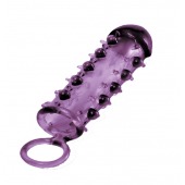 Закрытая фиолетовая насадка с пупырышками SAMURAI PENIS SLEEVE PURPLE - 14,5 см. - NMC - в Южно-Сахалинске купить с доставкой