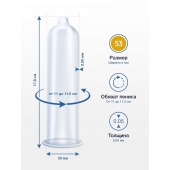 Презервативы MY.SIZE размер 53 - 3 шт. - My.Size - купить с доставкой в Южно-Сахалинске