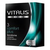 Контурные презервативы VITALIS PREMIUM comfort plus - 3 шт. - Vitalis - купить с доставкой в Южно-Сахалинске