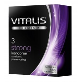 Презервативы с утолщенной стенкой VITALIS PREMIUM strong - 3 шт. - Vitalis - купить с доставкой в Южно-Сахалинске