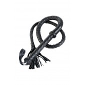 Длинный кожаный кнут с хлопушками на конце - ToyFa - купить с доставкой в Южно-Сахалинске