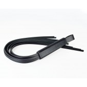 Черная кожаная плеть  Клео  - 60 см. - Sitabella - купить с доставкой в Южно-Сахалинске