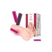 Телесный вибромастурбатор-вагина Dream Auto - KOKOS - в Южно-Сахалинске купить с доставкой