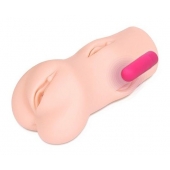 Телесный вибромастурбатор-вагина Dream Auto - KOKOS - в Южно-Сахалинске купить с доставкой