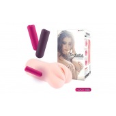 Телесный вибромастурбатор-вагина Sandara Auto - KOKOS - в Южно-Сахалинске купить с доставкой