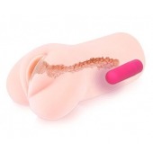 Телесный вибромастурбатор-вагина Sandara Auto - KOKOS - в Южно-Сахалинске купить с доставкой