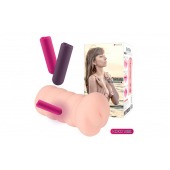 Телесный вибромастурбатор-вагина Gloria Auto - KOKOS - в Южно-Сахалинске купить с доставкой