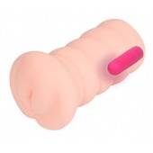 Телесный вибромастурбатор-вагина Gloria Auto - KOKOS - в Южно-Сахалинске купить с доставкой