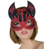 Маска дьяволицы с рожками - LOVETOY (А-Полимер) - купить с доставкой в Южно-Сахалинске