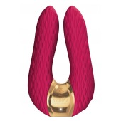 Малиновый двойной вибростимулятор AIKO с двумя моторами - Shunga