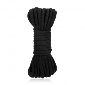 Черная хлопковая веревка для связывания Bondage Rope - 10 м. - Lux Fetish - купить с доставкой в Южно-Сахалинске