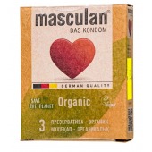 Экологически чистые презервативы Masculan Organic - 3 шт. - Masculan - купить с доставкой в Южно-Сахалинске