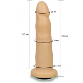 Телесная насадка Harness - 15,8 см. - LOVETOY (А-Полимер) - купить с доставкой в Южно-Сахалинске