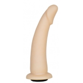 Телесная гладкая насадка-фаллоимитатор Harness - 17 см. - LOVETOY (А-Полимер) - купить с доставкой в Южно-Сахалинске