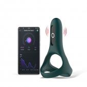 Изумрудное виброкольцо Magic Motion Rise с подхватом мошонки - Magic Motion - в Южно-Сахалинске купить с доставкой