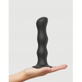 Черная насадка Strap-On-Me Dildo Geisha Balls size XL - Strap-on-me - купить с доставкой в Южно-Сахалинске