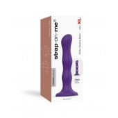 Фиолетовая насадка Strap-On-Me Dildo Geisha Balls size XL - Strap-on-me - купить с доставкой в Южно-Сахалинске