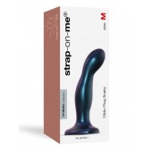 Темно-синяя насадка Strap-On-Me Dildo Plug Snaky size M - Strap-on-me - купить с доставкой в Южно-Сахалинске