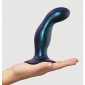 Темно-синяя насадка Strap-On-Me Dildo Plug Snaky size M - Strap-on-me - купить с доставкой в Южно-Сахалинске