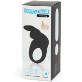 Черное эрекционное виброкольцо Happy Rabbit Rechargeable Rabbit Cock Ring - Happy Rabbit - в Южно-Сахалинске купить с доставкой