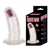 Насадка-удлинитель с пупырышками, усиками и вибропулькой - Baile - в Южно-Сахалинске купить с доставкой