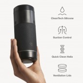 Черный мастурбатор с контролем всасывания Arcwave Pow Stroker - Arcwave - в Южно-Сахалинске купить с доставкой