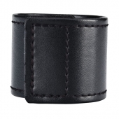 Хомут-утяжка для мошонки из искусственной кожи на липучке VELCRO BALL STRETCHER- 4 см. - BlueLine - в Южно-Сахалинске купить с доставкой