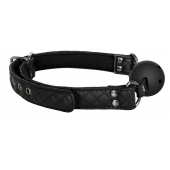 Черный кляп-шарик BALL GAG DIAMOND - Dream Toys - купить с доставкой в Южно-Сахалинске