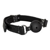Черный кляп-шарик BALL GAG DIAMOND - Dream Toys - купить с доставкой в Южно-Сахалинске
