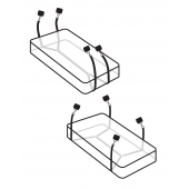 Фиксаторы для кровати WRAPAROUND MATTRESS RESTRAIN - Pipedream - купить с доставкой в Южно-Сахалинске