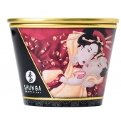 Массажная  свеча Sparkling Strawberry Wine с ароматом клубничного вина - 170 мл. - Shunga - купить с доставкой в Южно-Сахалинске