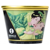 Массажная свеча Exotic Green Tea с ароматом зелёного чая - 170 мл. - Shunga - купить с доставкой в Южно-Сахалинске