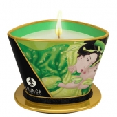 Массажная свеча Exotic Green Tea с ароматом зелёного чая - 170 мл. - Shunga - купить с доставкой в Южно-Сахалинске